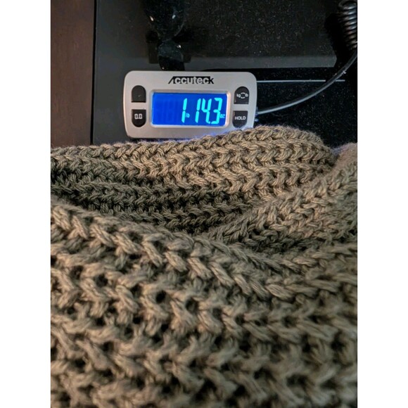 Garnet Hill Cardigan Sweater Women's Lrg Washed Olive Maren Organic Cotton Linen - Picture 12 of 12